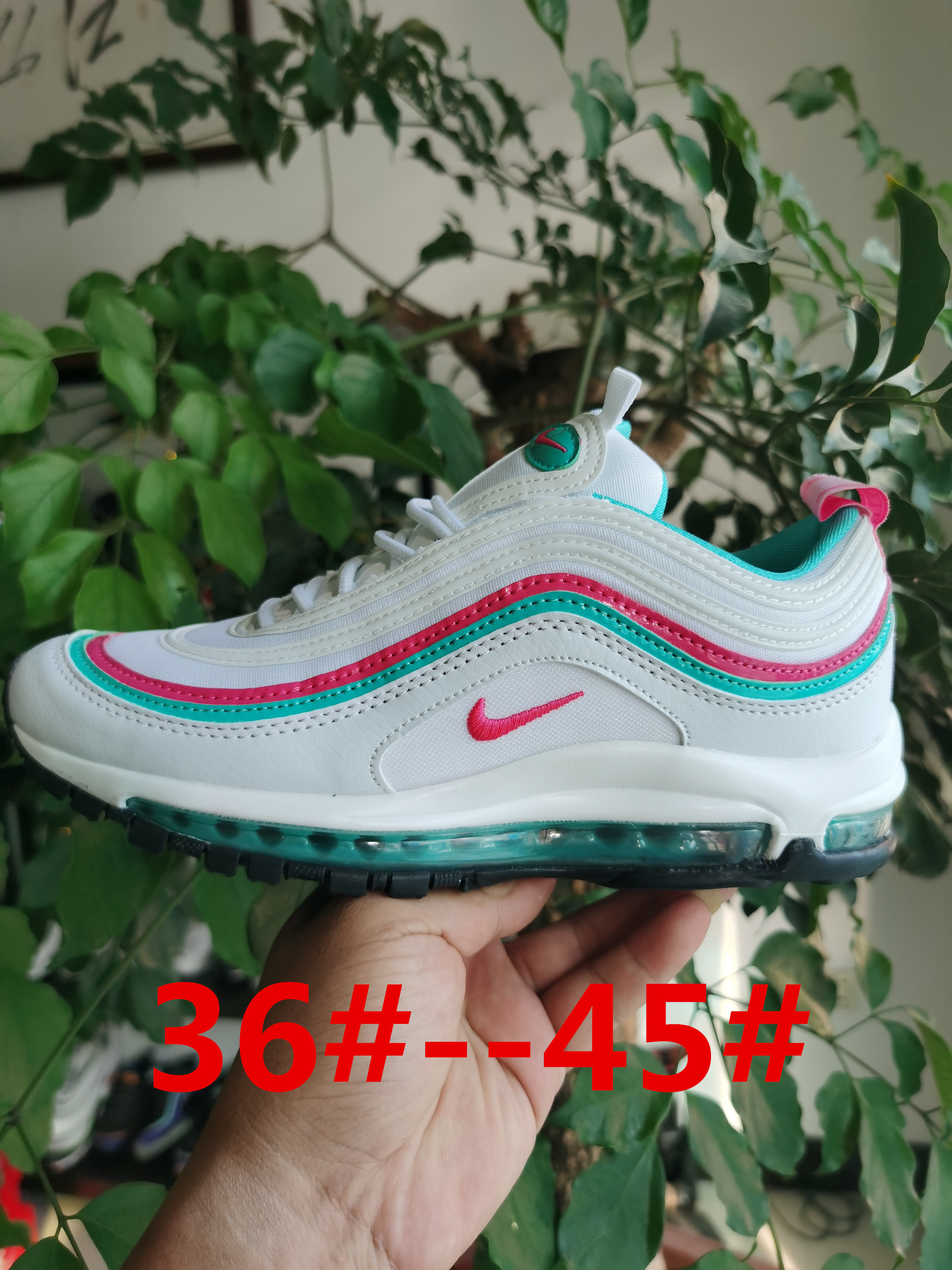 Nike Air VaporMax Plus White Red Green Shoes